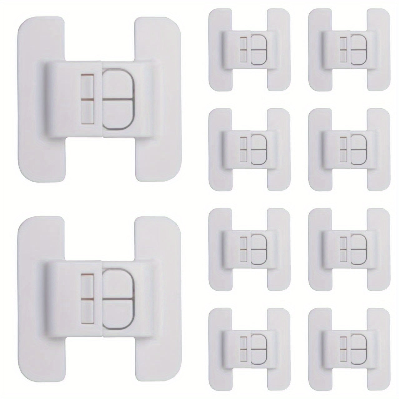 Safety Clip Automatic Lock Refrigerator Door Closers No Punching Universal Baby Anti-opening Device