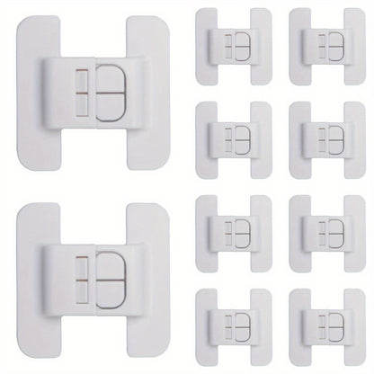 Safety Clip Automatic Lock Refrigerator Door Closers No Punching Universal Baby Anti-opening Device