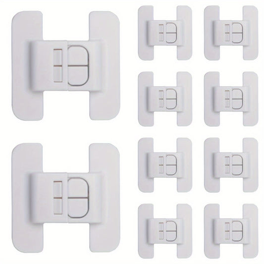 Safety Clip Automatic Lock Refrigerator Door Closers No Punching Universal Baby Anti-opening Device