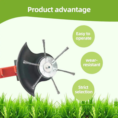 Moss & Rust Removal 6 inch Steel Wire Rotary Brush Cutter Trimmer Head