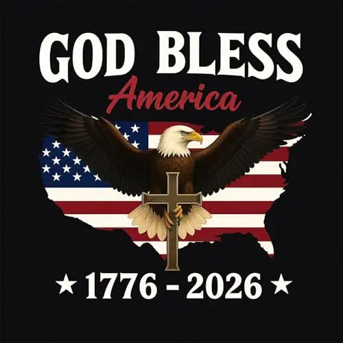 USA 250th Anniversary Decal - Patriotic Bald Eagle & Flag Vinyl Sticker