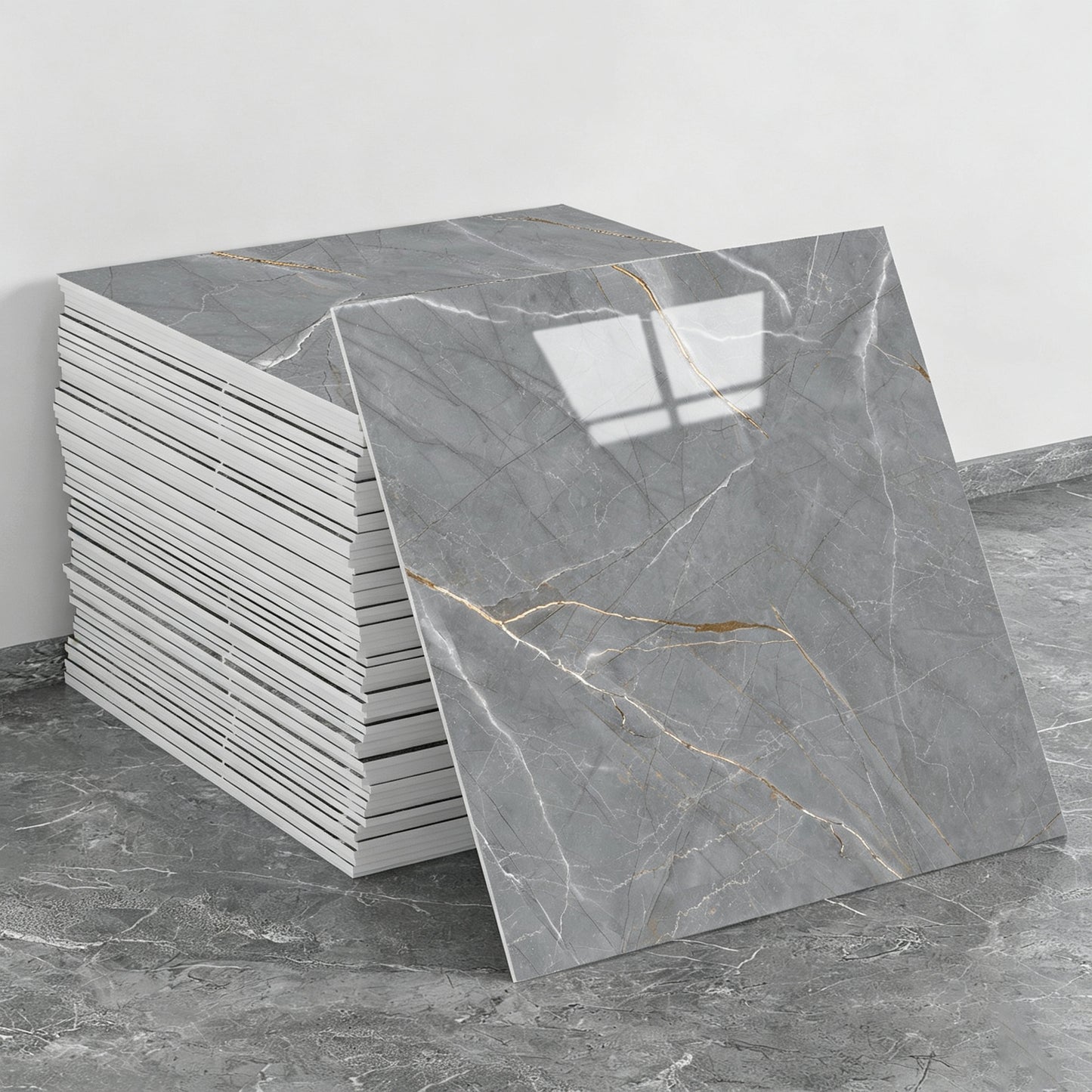 10 PCS Peel and Stick Backsplash Marble Look 12"X12" Self Adhesive Wall Tile