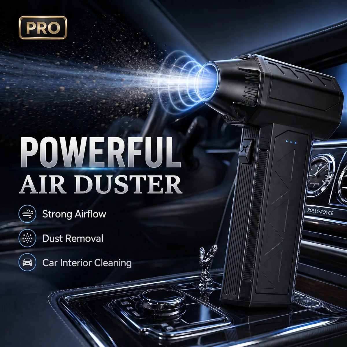 Portable Handheld Powerful Cordless Electric Air Duster - High-Speed Turbo Jet Fan