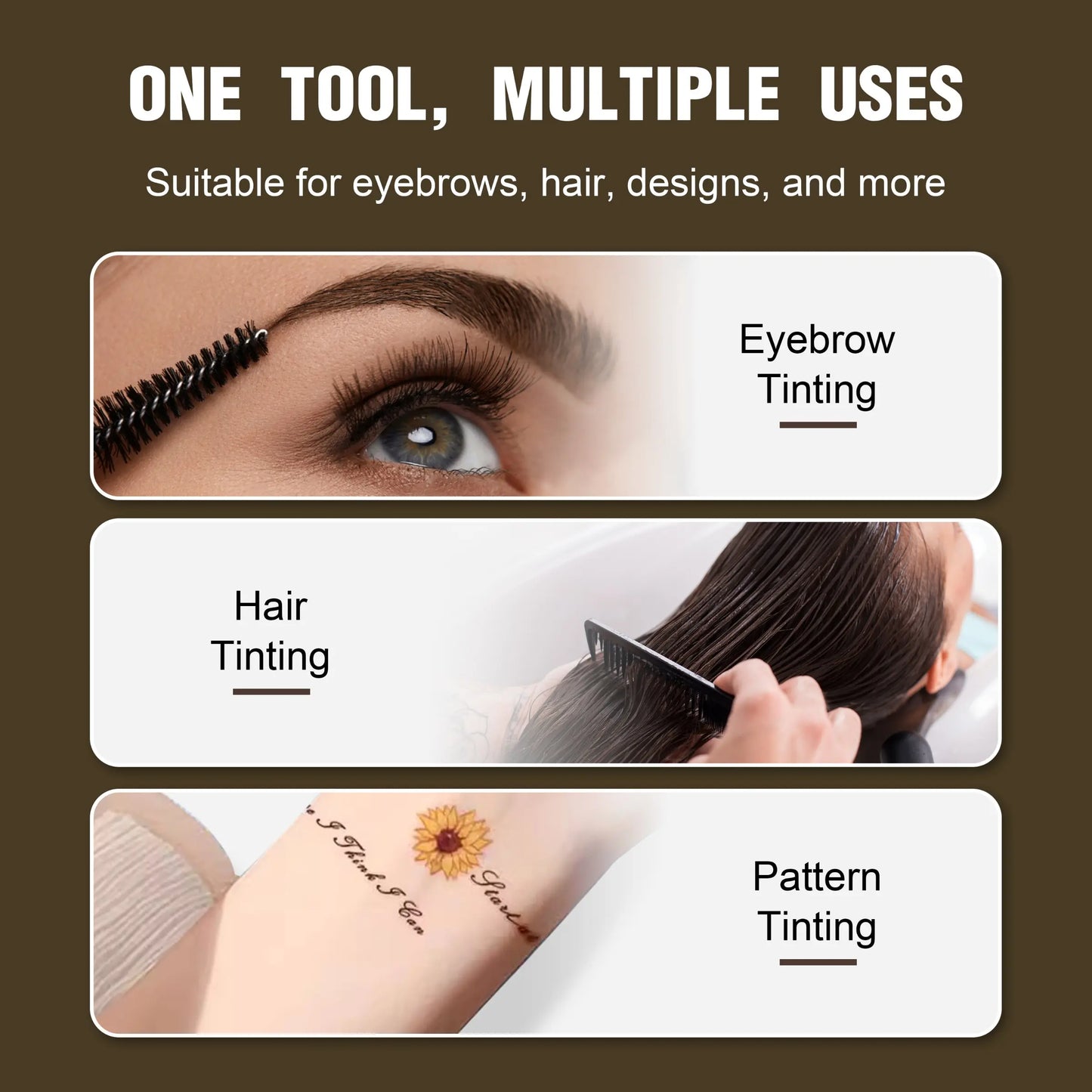 Iconsign Henna Brow Dye Cream, Eyebrow Tinting Cream