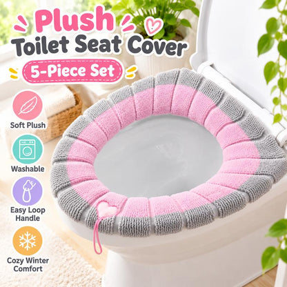Plush Toilet Seat Covers, Soft Thick Chenille Toilet Seat Cushion