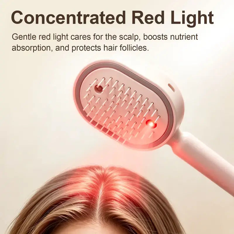 Electric Spray Air Cushion Massage Comb | Self-Cleaning Anti-Tangle