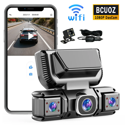 1080P FHD 360 Degree car Dash cam Wireless- Dash Cam Front and Rear