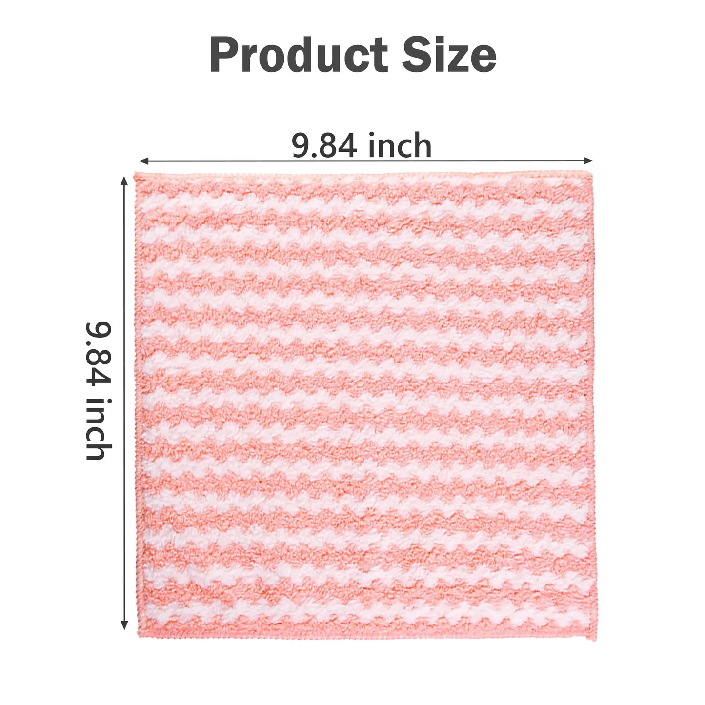 10 Counts Microfiber Cleaning Cloth, Kitchen Towels Absorbent Streak Free Cleaning Towels for Dish Drying Washing