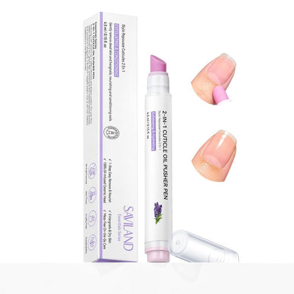 Pen-Style 2-in-1 Nail Care Pusher & Cuticle Remover