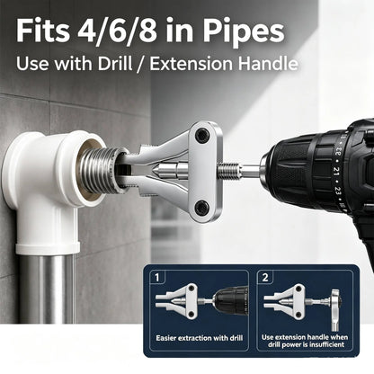 Universal Broken Pipe Extractor for 1/2", 3/4", and 1" Pipes