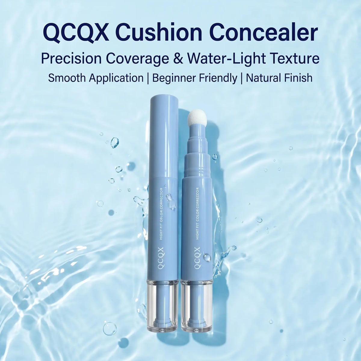 【QCQX】Dual-Effect Color Correcting Multi-Use Concealer & Foundation