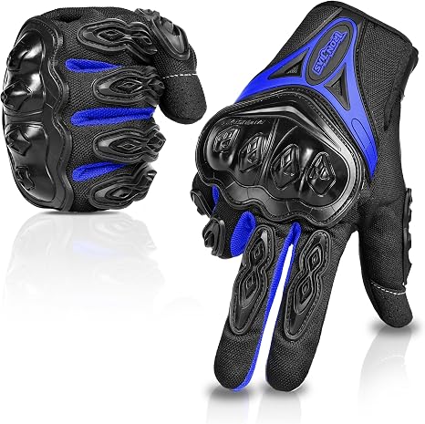 Motorcycle Gloves Full Finger Support Touch Screen Durable for Road Racing Bike