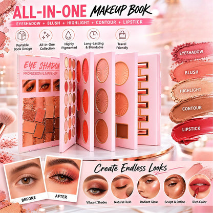 All in One Makeup Palette,Full Face Cosmetic Kit for Women, Beginners, Travel and Gift