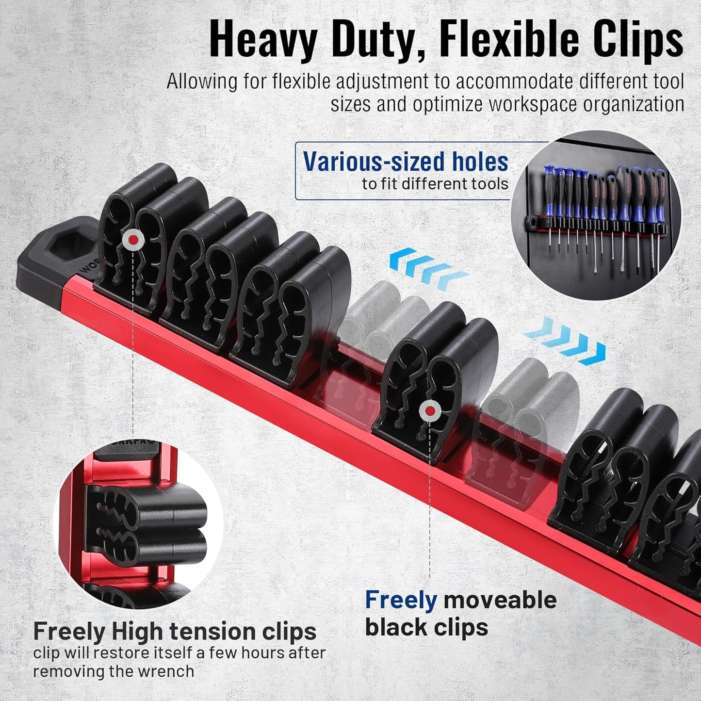 Magnetic Screwdriver Organizer and Wrench Organizer