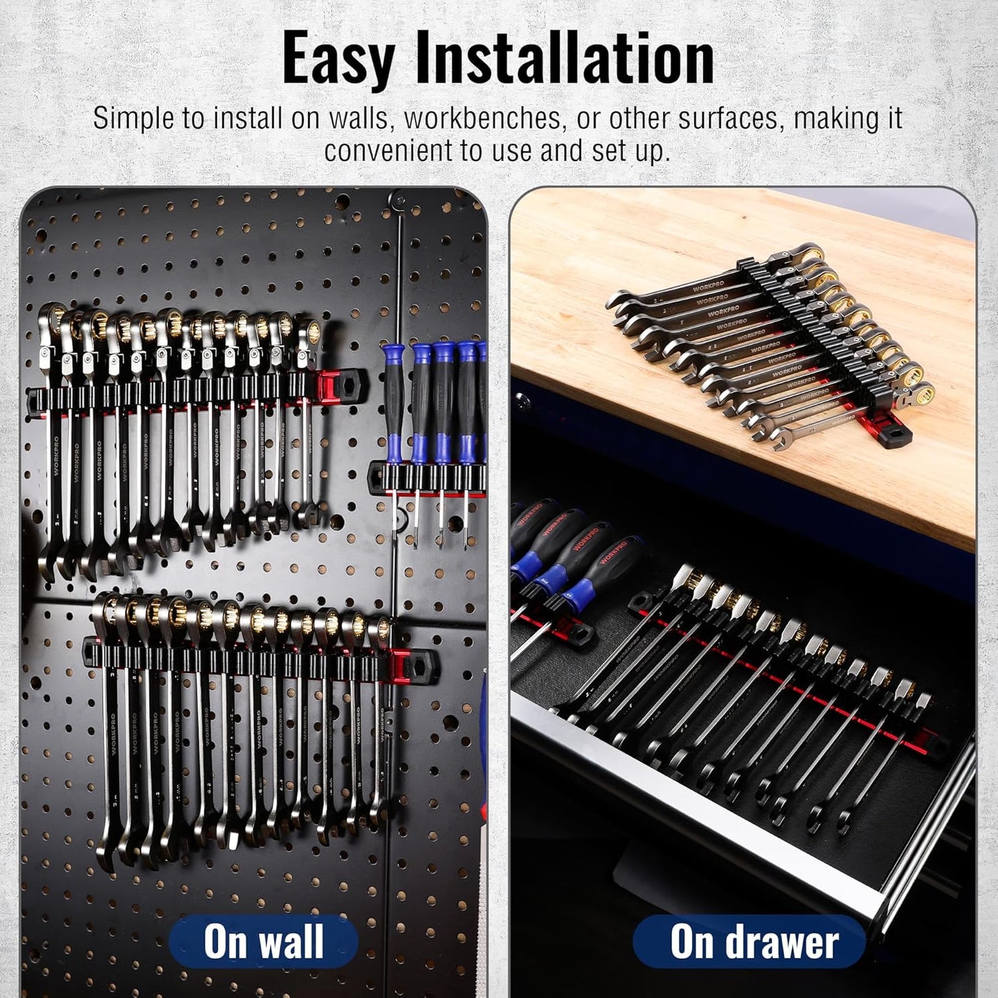 Magnetic Screwdriver Organizer and Wrench Organizer