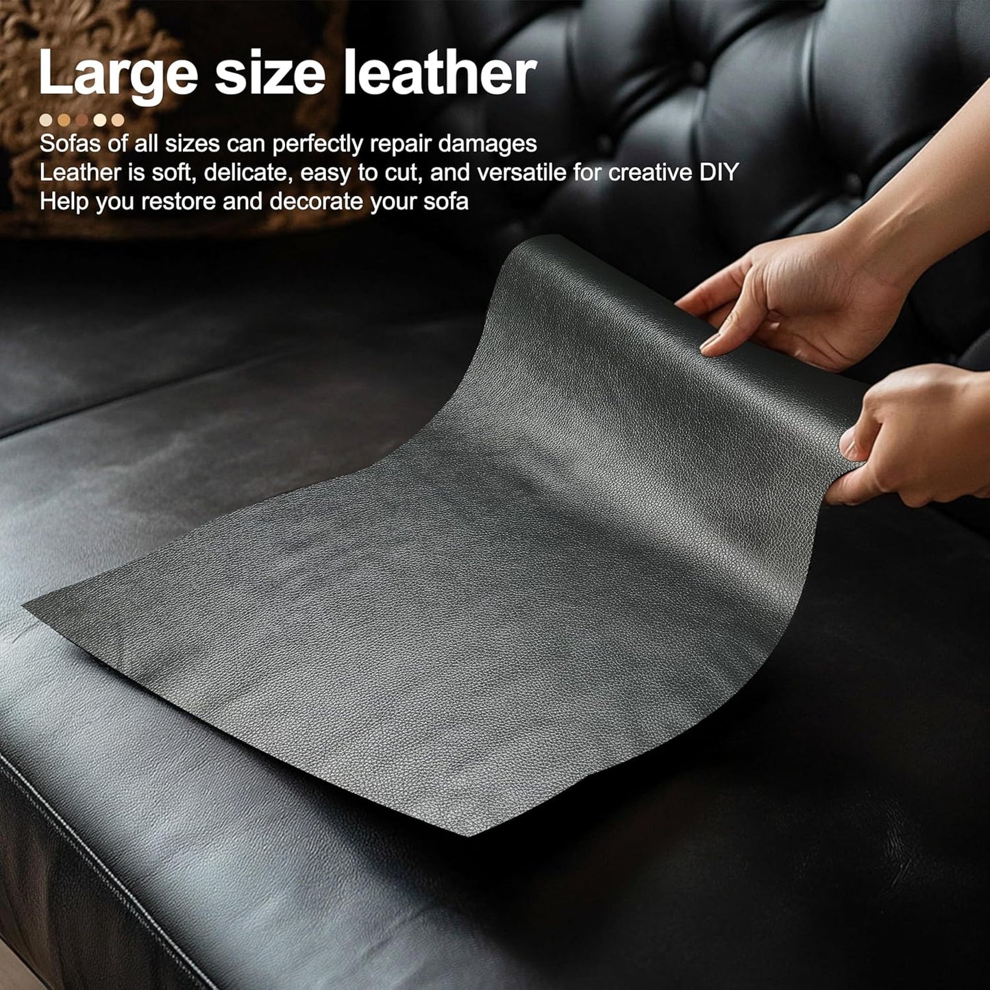 Self Adhesive Leather Repair Patch for Furniture,Couches,Car Seats,Cabinets,Handbags