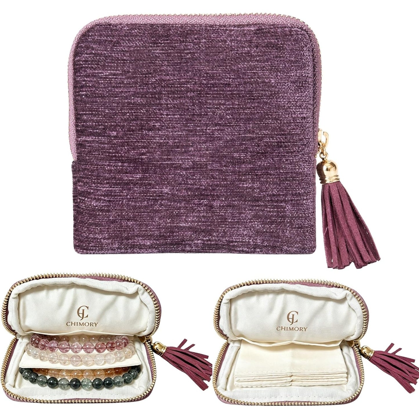 Jewelry Pouch for Journey Rings Crystal Bracelet & Bangle Organizer