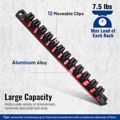 Magnetic Screwdriver Organizer and Wrench Organizer