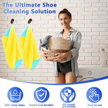 2Pcs Reusable Shoe Washing Machine Bag for Washer and Dryer