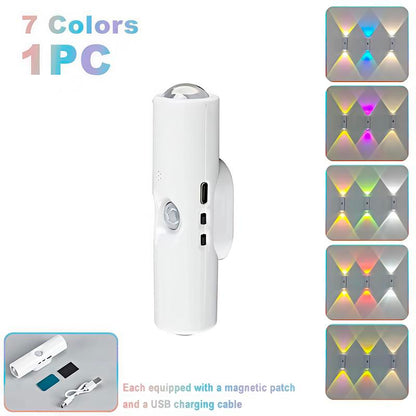 Rechargeable RGB Wall Lights with Motion Sensor Long Battery Life