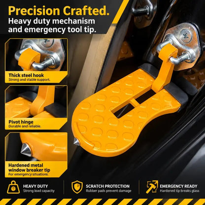 Car Door Step Pedal, Foldable Universal SUV Roof Access Ladder
