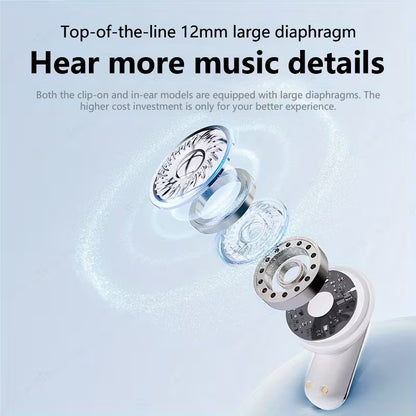 Fluffdrip Q10 2 Pairs in 1 Case Wireless Earbuds Bluetooth TWS Headphones