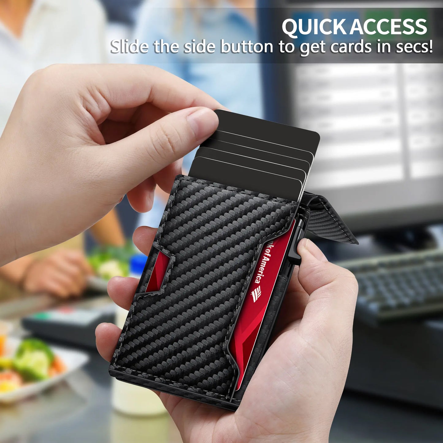 Stylish RFID Popup Card Wallet for Men