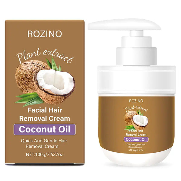 Botanical Coconut Hair Removal Cream – Gentle Depilatory for Face & Body