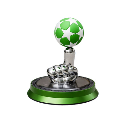 Solar Powered Rotating Soccer Ball Car Air Freshener - Aromatic Diffuser