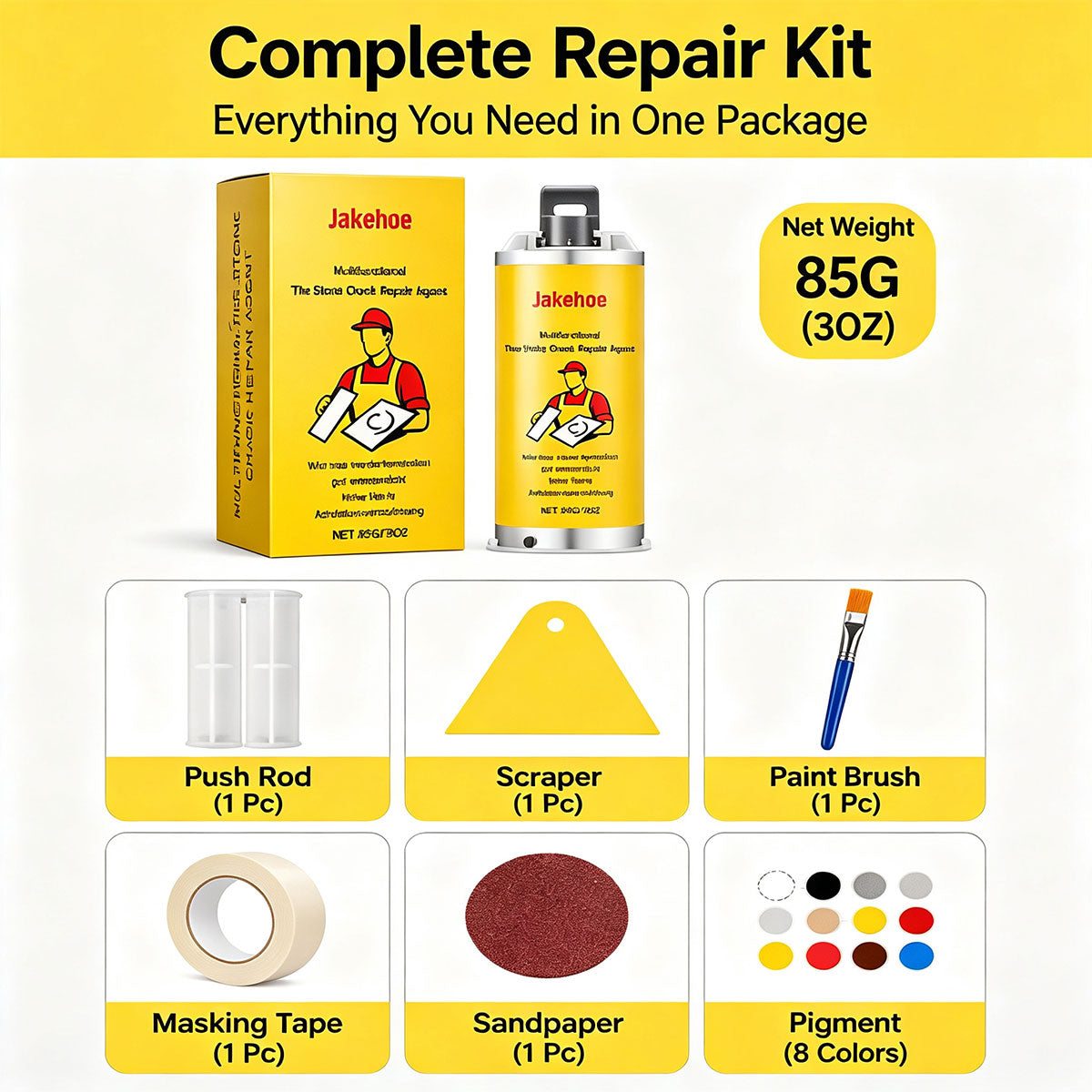Quick-Drying Tile Repair Glue, Multifunctional Tile Stone Crack Repair Kit