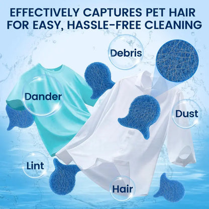 10 PCS Unscented Reusable Deshedding Laundry Balls & Discs