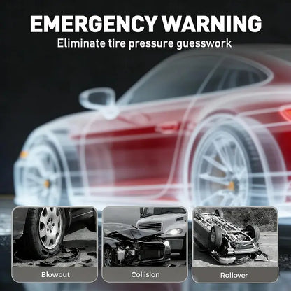 4-Pack Vibrant Red-Green Car Tire Pressure Monitoring Tools