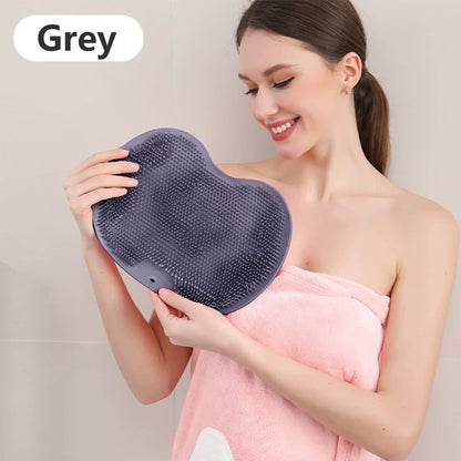 Silicone Bath Massage Cushion Brush with Suction Cups