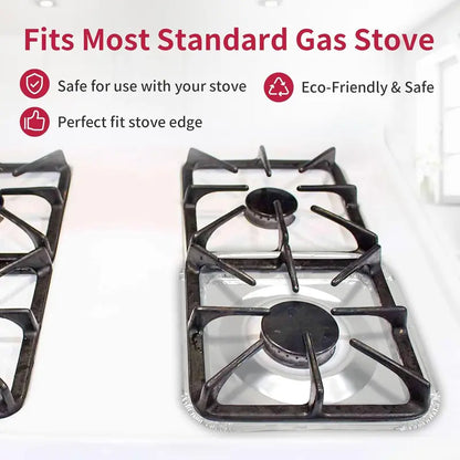 Aluminum Foil Gas Stove Burner Covers — Thickened Square Aluminum Foil Pads