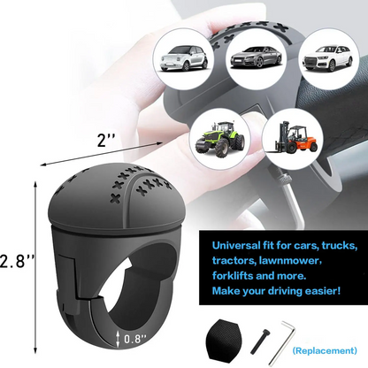 New Heavy Duty Steering Wheel Spinner Soft Silicone Metal Bearings Car Power Handle