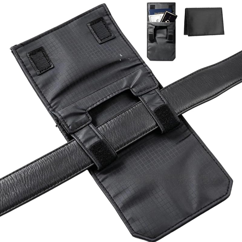 3-in-1 Travel Pocket Passport Holder Slim Wallet, Hidden Anti-theft Belt Pouch