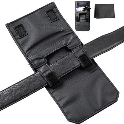 3-in-1 Travel Pocket Passport Holder Slim Wallet, Hidden Anti-theft Belt Pouch