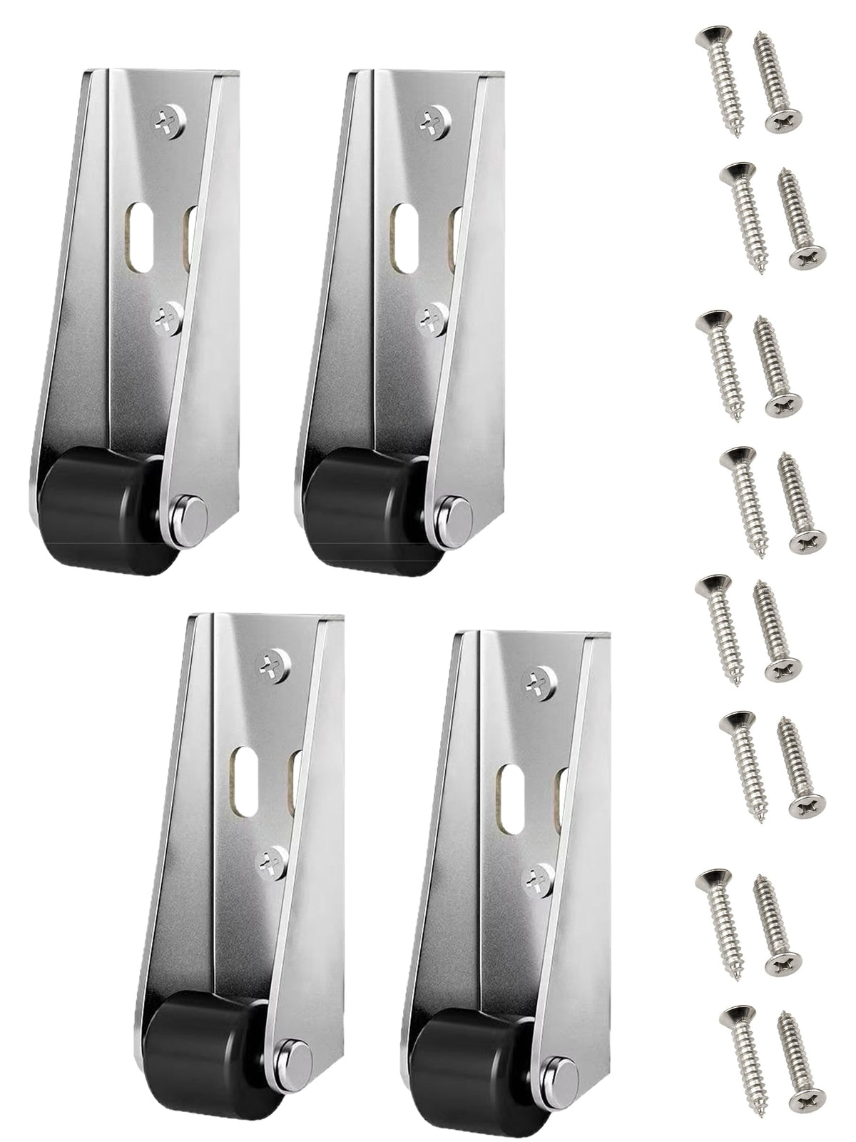 4 Pack Vertical Track Roller Wheel, 110LBS Heavy Duty Load-Bearing Guide Roller