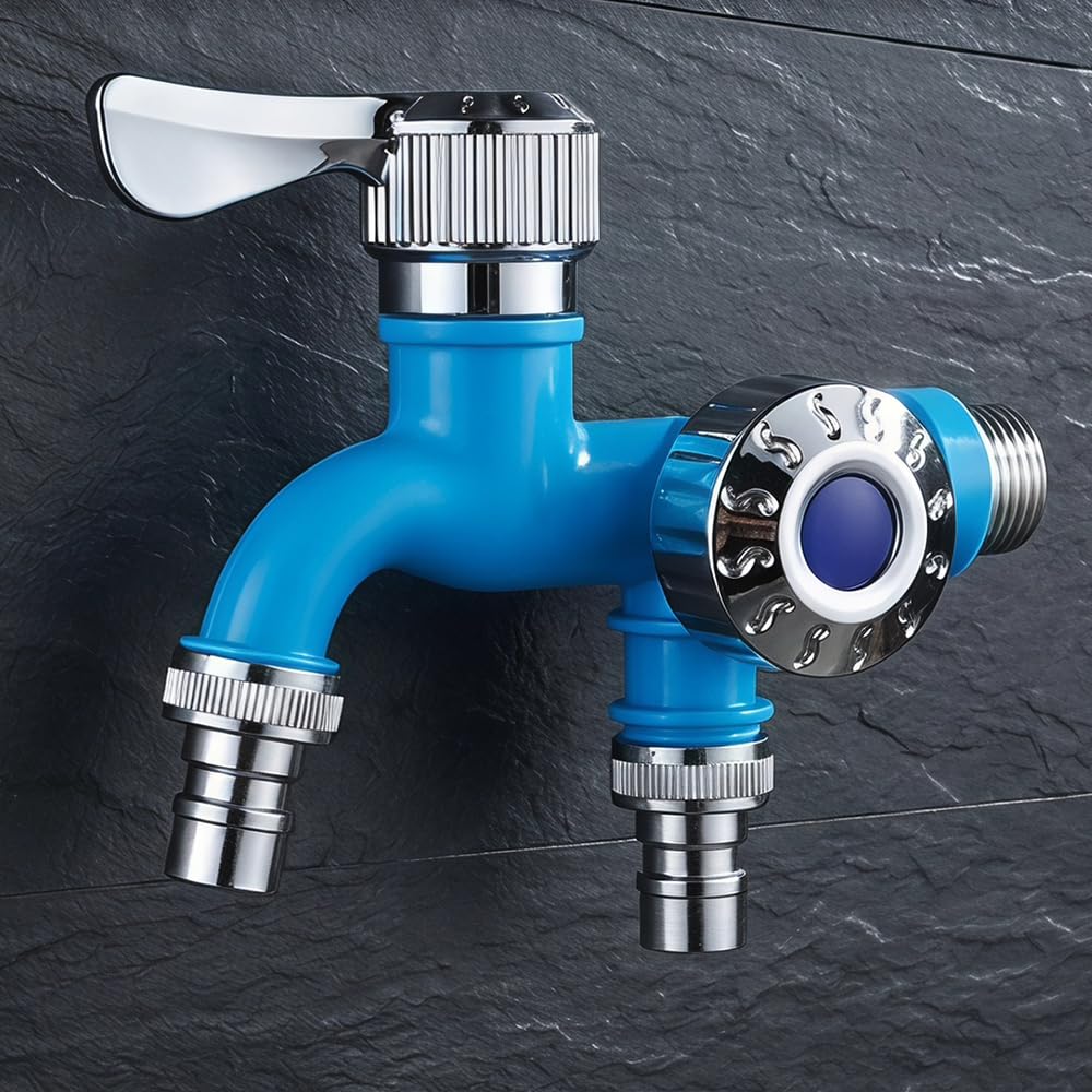 2-in-1 Multi-Functional Water Tap Faucet with Dual Valves