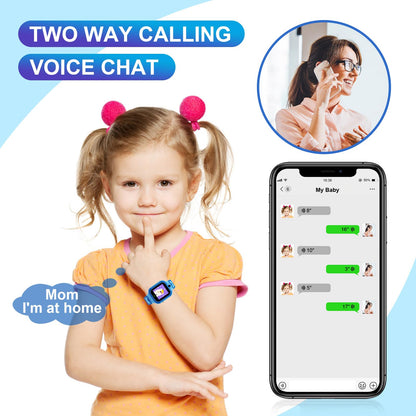 4G Kids Smart Watch GPS Tracker,Two Way Call Video Calling Voice Chat SOS Class Mode