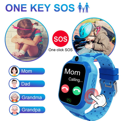 4G Kids Smart Watch GPS Tracker,Two Way Call Video Calling Voice Chat SOS Class Mode