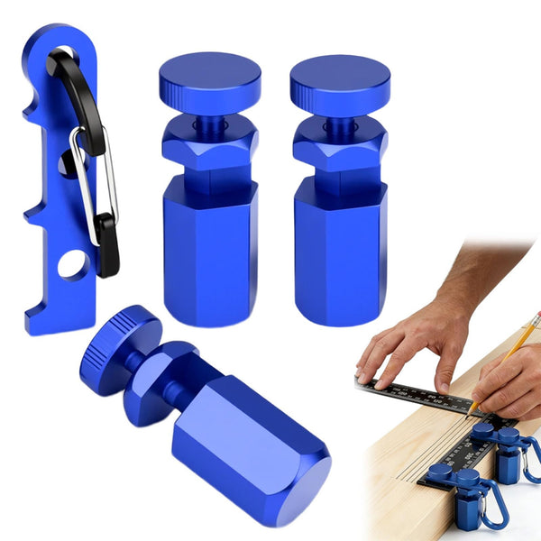 2Pcs Tall Stair Gauges Set for Framing Square with Holder, Stable Lock and Hook for Carpentry Circular Saw Guide