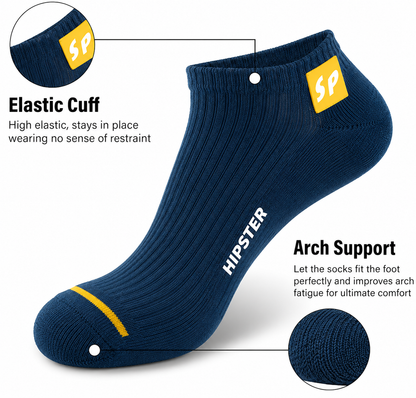 10 Pairs Mens Low Cut Breathable Casual Socks