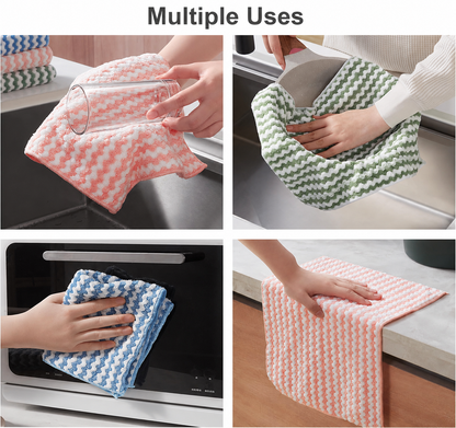 10 Pack Microfiber Absorbent Lint Free Cleaning Cloth