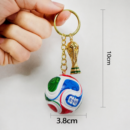 2026 Soccer World Cup Trophy Metal Keychain