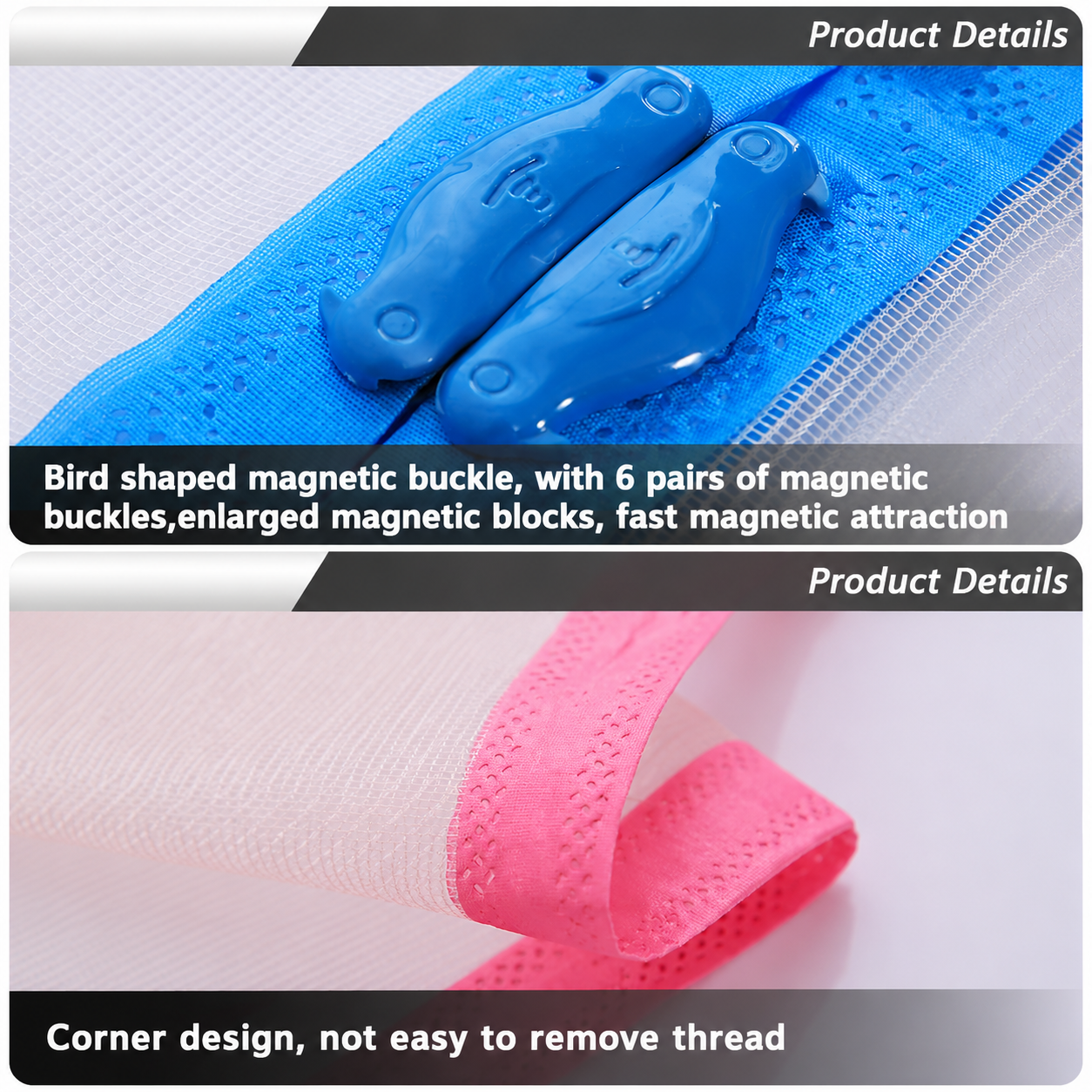 Summer Magnetic Mesh Net Door Curtain-Automatic Closing and anti Mosquit