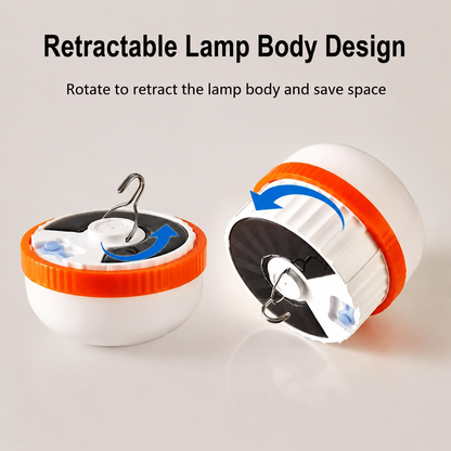 150W Solar Camping Lantern with USB-C, Extendable Hook Design for Outdoor Use