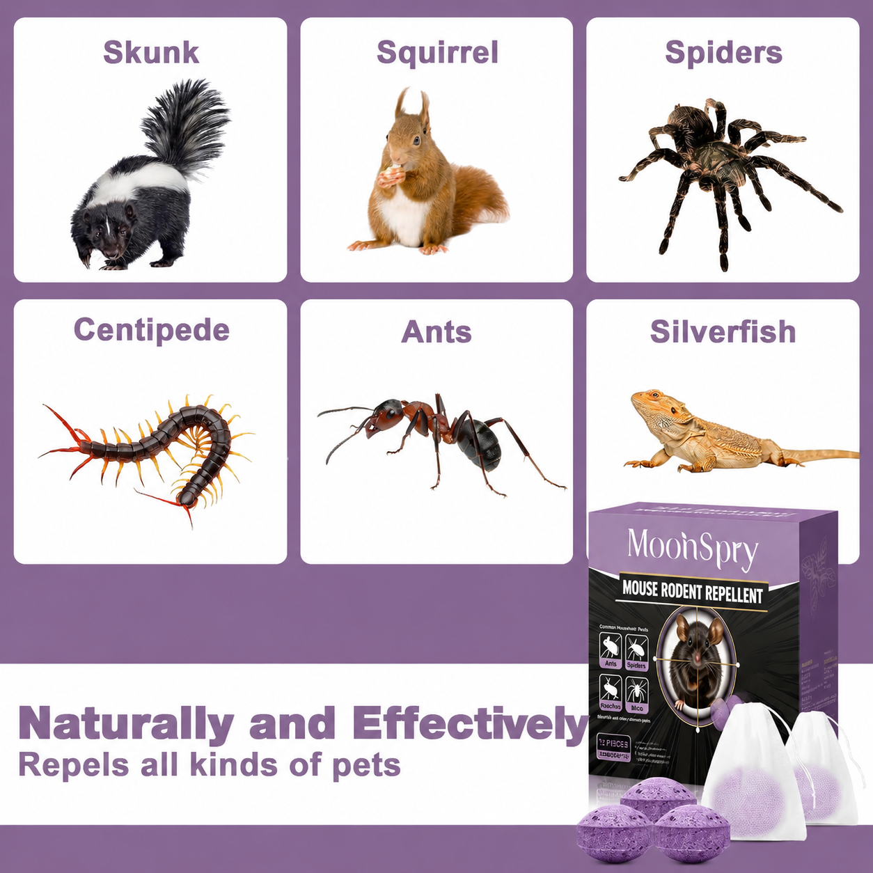 10 Pack Skunk Repellent - Long-Lasting Protection for Yard, Garden, Lawn & Trash Areas