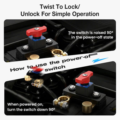 12v 24V Universal Battery Disconnect Switch & Leak Protecto