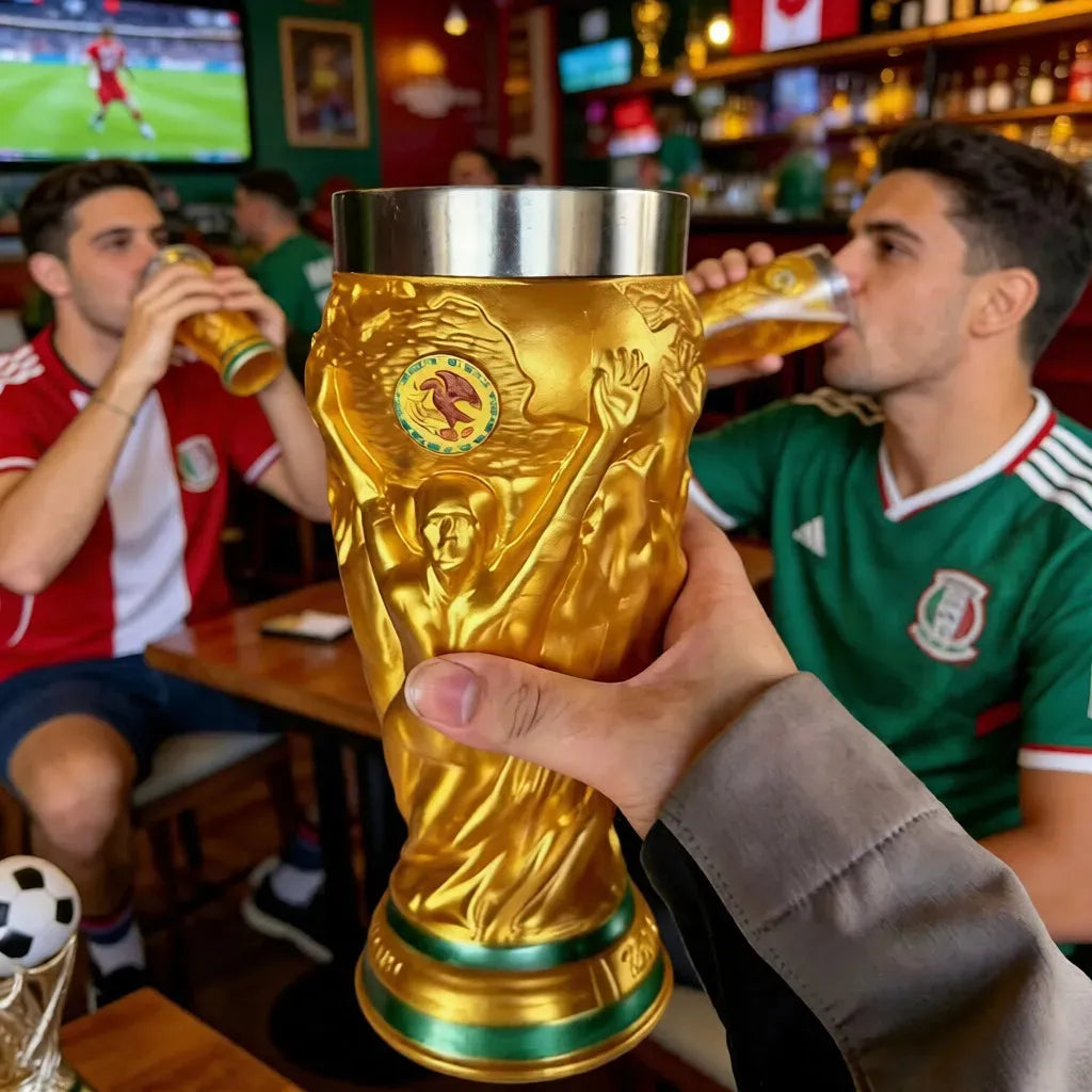 2026 FIFA World Cup Replica Trophy Beer Cup Soccer Fan Gift Collectible Beer Mug
